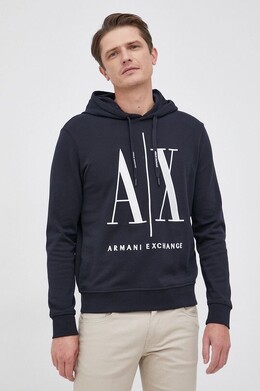 Armani Exchange: Тёмная толстовка 