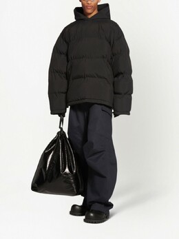 Balenciaga: Чёрный пуховик  Sporty B