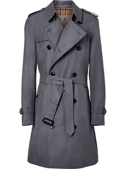 Burberry: Серый плащ  Chelsea Heritage