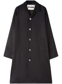 Jil Sander: Однобортное пальто 