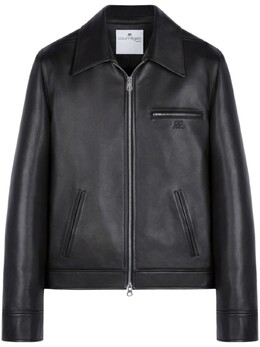 Courreges: Кожаная куртка 
