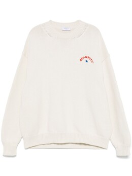 Off-White: Белый свитер 