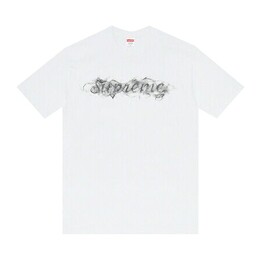 Supreme: Белая футболка  Smoke