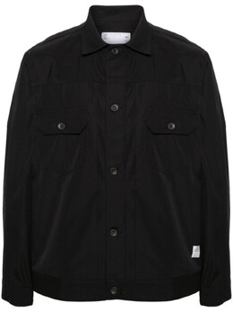Sacai: Чёрная рубашка 