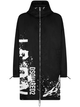 Dsquared2: Пальто с принтом 
