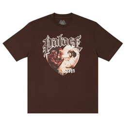 Palace: Коричневая футболка 