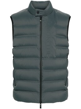 Moncler: Серый жилет 