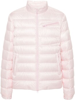Moncler: Розовый пуховик 