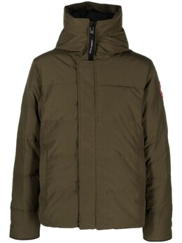Canada Goose: Зелёный пуховик  MacMillan