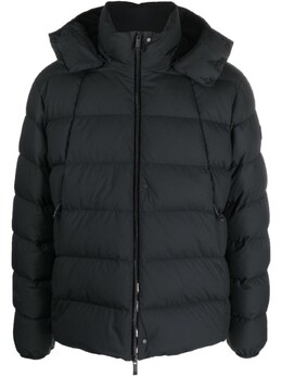 Moncler: Пуховик с воротником 