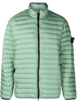Stone Island: Зелёный пуховик  Compass
