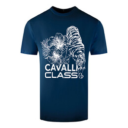 cavalli CLASS: Голубая футболка 