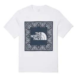 The North Face: Белая футболка  Logo