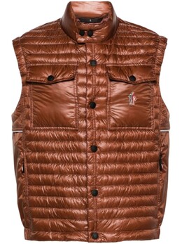 Moncler Grenoble: Коричневый жилет 