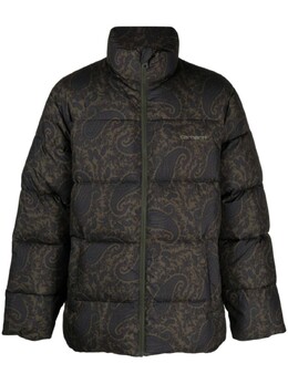 Carhartt WIP: Пуховик с принтом 