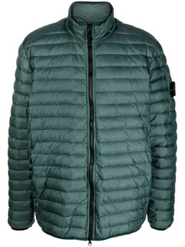 Stone Island: Зелёный пуховик  Compass
