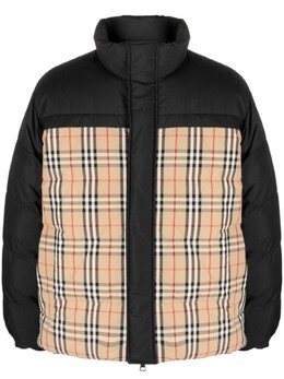 Burberry: Чёрный пуховик 