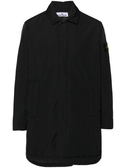 Stone Island: Чёрный пуховик  Compass