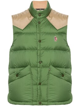 Moncler Grenoble: Зелёный жилет 