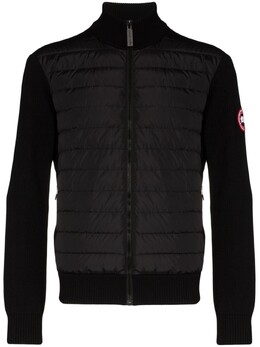 Canada Goose: Чёрный пуховик  HyBridge