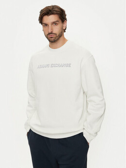 Armani Exchange: Белая толстовка 