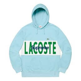 Supreme: Толстовка  Lacoste с капюшоном