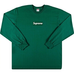 Supreme: Зелёный свитшот  Box Logo