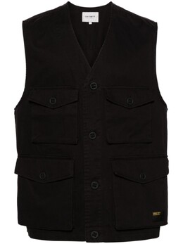 Carhartt WIP: Чёрный жилет 