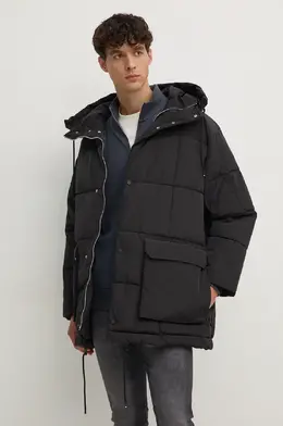 Armani Exchange: Чёрная куртка 