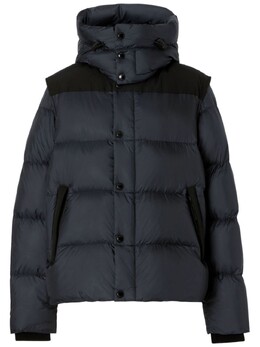 Burberry: Чёрный пуховик 