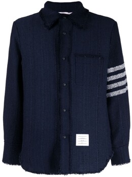 Thom Browne: Куртка-рубашка  4-Bar