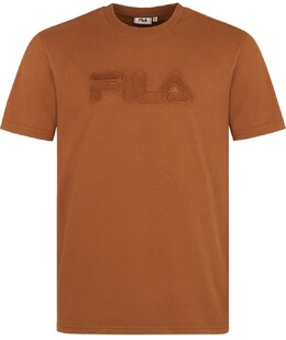 Fila: Коричневая футболка 
