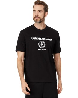 Armani Exchange: Чёрная футболка  AX
