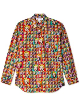 Comme des Garçons: Рубашка с принтом 