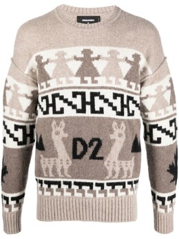 Dsquared2: Жаккардовый свитер 