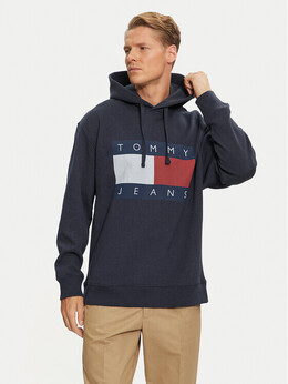 Tommy Jeans: Синяя толстовка 
