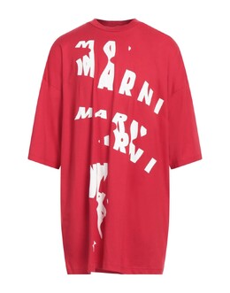 Marni: Красная футболка 