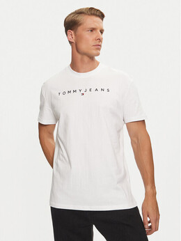 Tommy Jeans: Белая футболка 