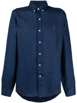 Polo Ralph Lauren: Синяя рубашка 