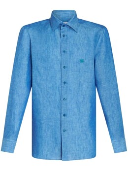 Etro: Меланжевая рубашка  Pegaso