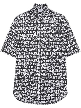 Vetements: Чёрная рубашка 