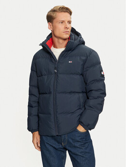Tommy Jeans: Синий пуховик 