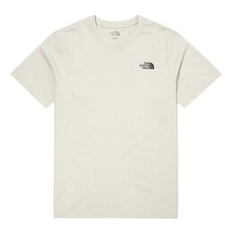 The North Face: Бежевая футболка  Logo
