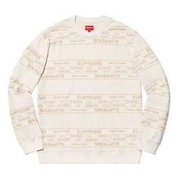 Supreme: Жаккардовый свитер 
