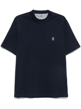 Brunello Cucinelli: Синяя футболка 
