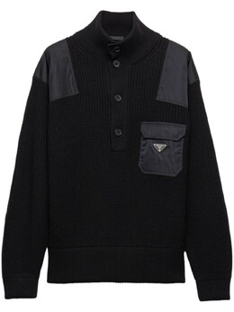 Prada: Чёрный свитер 