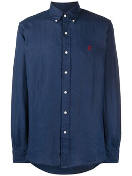 Polo Ralph Lauren: Синяя рубашка 