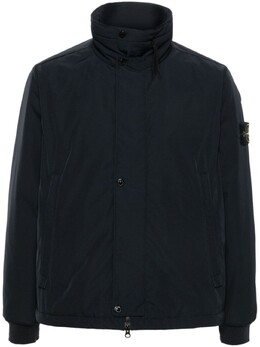 Stone Island: Синий пуховик  Compass