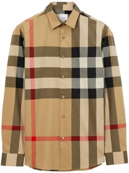 Burberry: Рубашка в клетку 