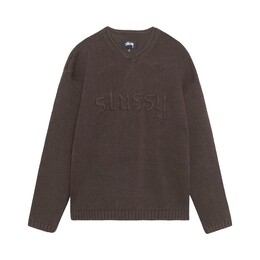Stussy: Свитер с v-образным вырезом 